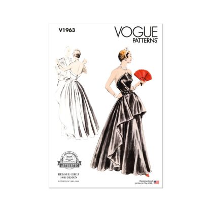 Patron Vogue 1963 AX5 - Robe avec Jupe évasée