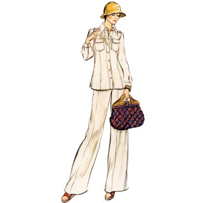 Patron Vogue 1966 B5 - Veste semi ajustée et pantalon 2