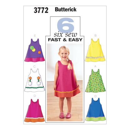 Patron Butterick 3772/4 - Robe enfant