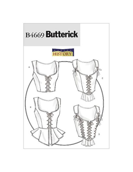 Patron Butterick 4669/EE - Corset