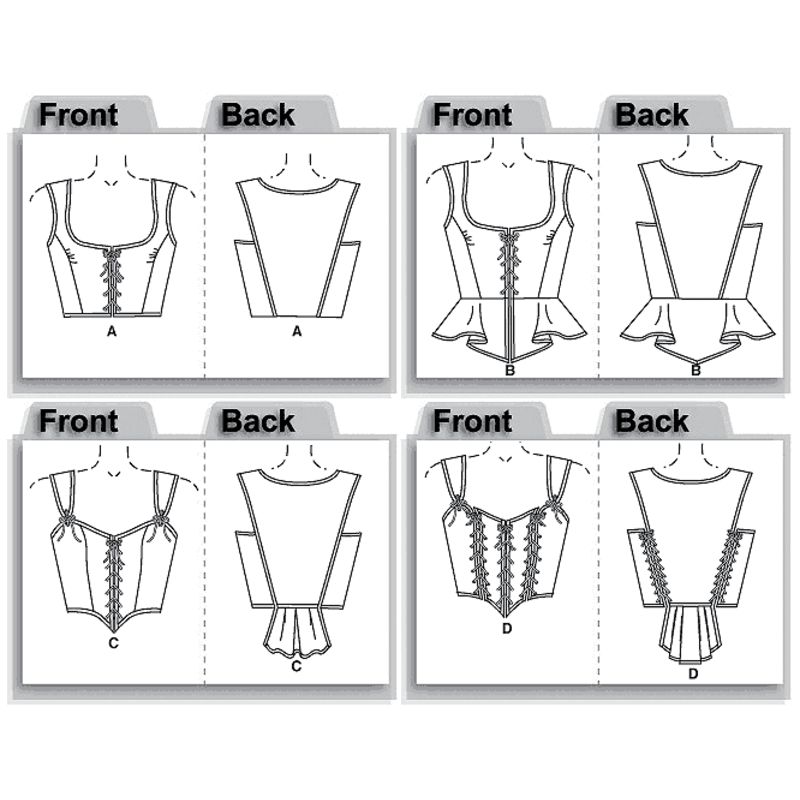 Patron Butterick 4669/EE - Corset