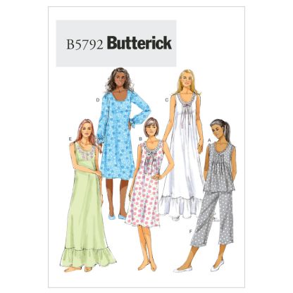 Patron Butterick 5792/ZZ - Haut, robe et pantalon
