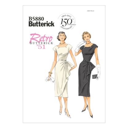 Patron Butterick 5880/E5 - Robe et ceinture