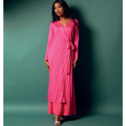 Patron Butterick 5963/E5 - Robe de chambre, haut, chemise de nuit, pantalon et sac à main 2