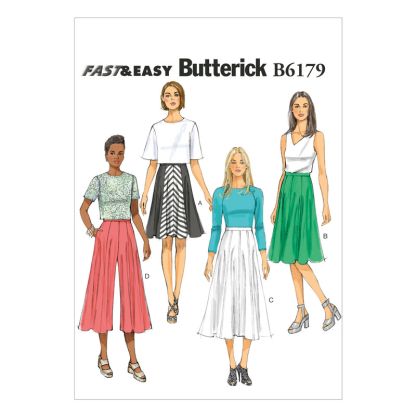Patron Butterick 6179/E5 - Jupe et jupe-culotte