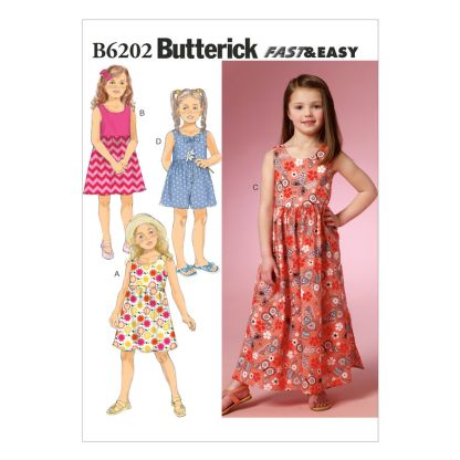 Patron Butterick 6202/CL - Robe et jupe-culotte