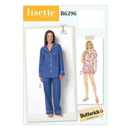 Patron Butterick 6296/E5 - Haut, short et pantalon