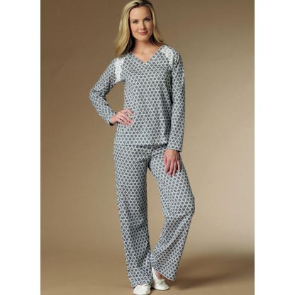 Patron Butterick 6428/Y - Peignoir, haut, chemise de nuit et pantalon 2