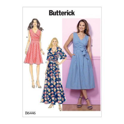 Patron Butterick 6446/E5 - Robe et ceinture