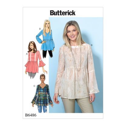 Patron Butterick 6486/ZZ - Hauts