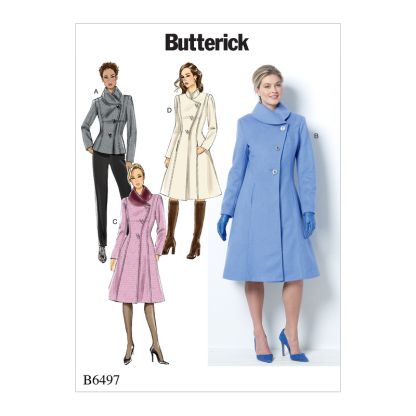 Patron Butterick 6497/F5 - Veste et manteau