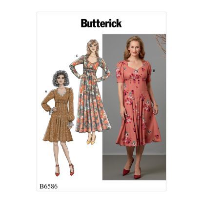 Patron Butterick 6586/E5 - Robe