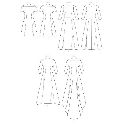 Patron Butterick 6639/E5 - Robe 2