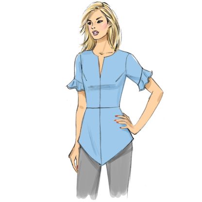 Patron Butterick 6663/A5 - Haut 2
