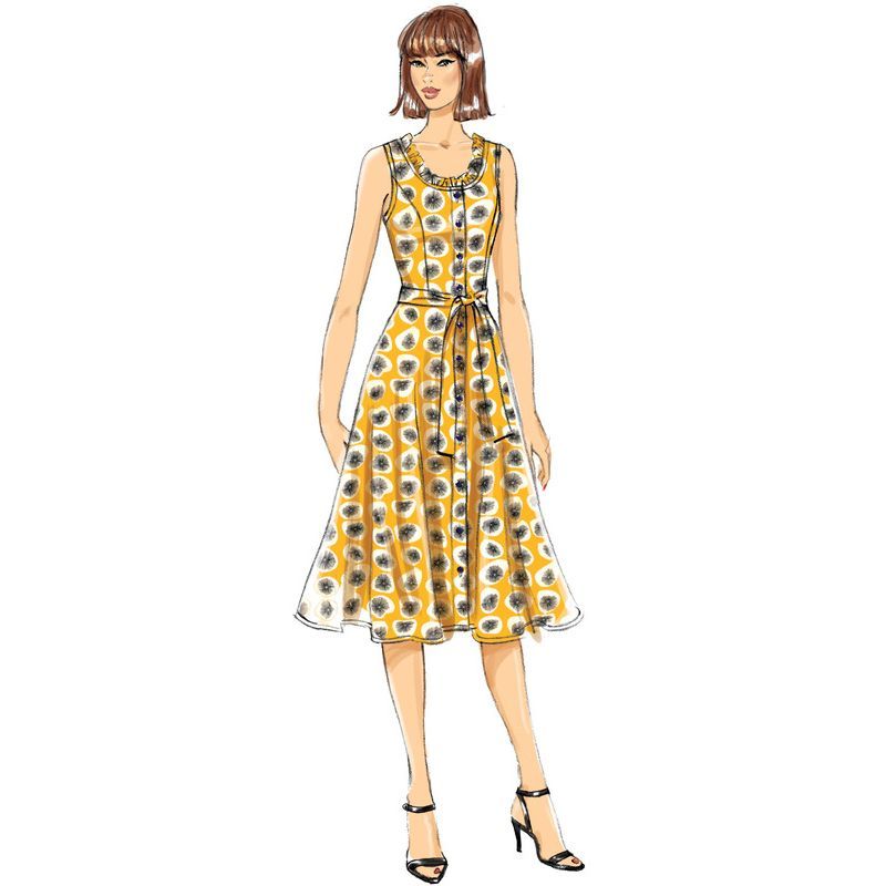 Patron Butterick 6674/E5 - Robe, ceinture et sac à main