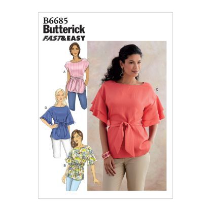 Patron Butterick 6685/Y - Haut et ceinture