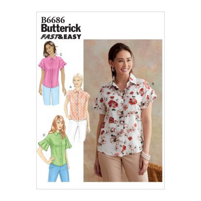 Patron Butterick 6686/E5 - Haut