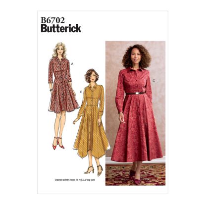 Patron Butterick 6702/E5 - Robe
