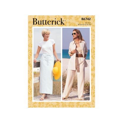 Patron Butterick 6742/F5 - Jupe et pantalon