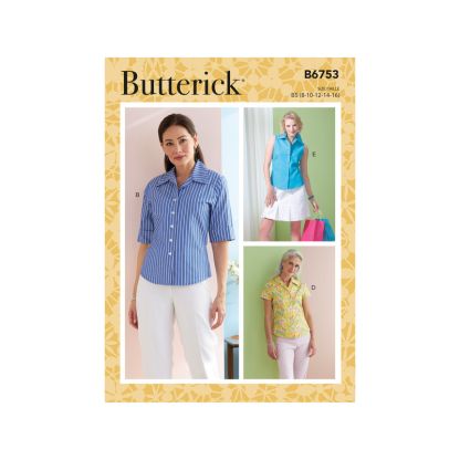 Patron Butterick 6753/F5 - Haut