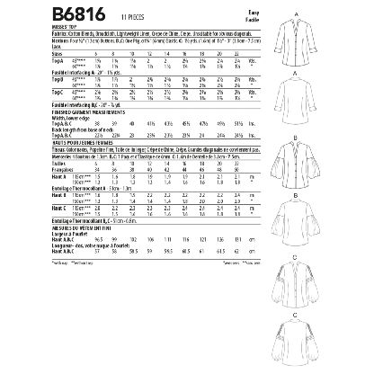 Butterick 6816/E5 - Haut 2