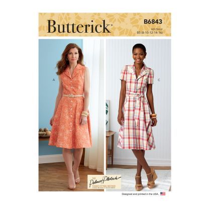 Patron Butterick 6843/F5 - Robe chemisier