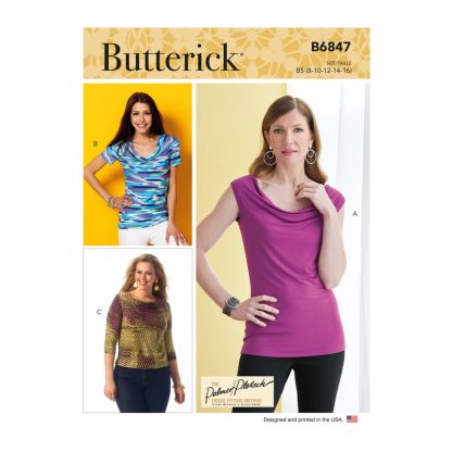 Patron Butterick 6847/F5 - Haut