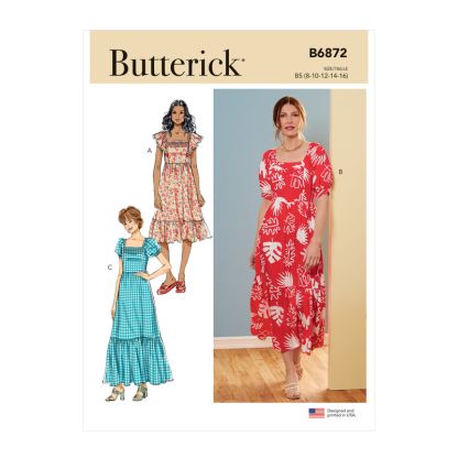 Patron Butterick 6872/F5 - Robe
