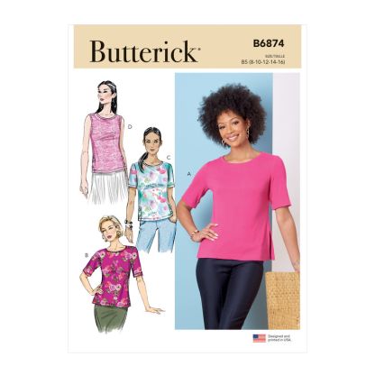 Patron Butterick 6874/F5 - Haut
