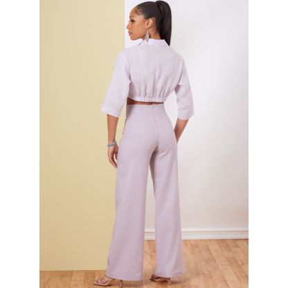 Patron Butterick 6880/A5 - Chemise, pantalon et short 2