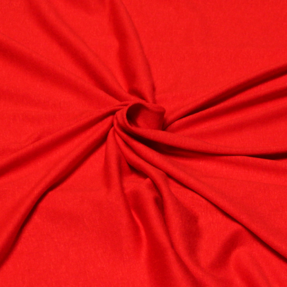 Jersey uni viscose & élasthanne - Rouge 2