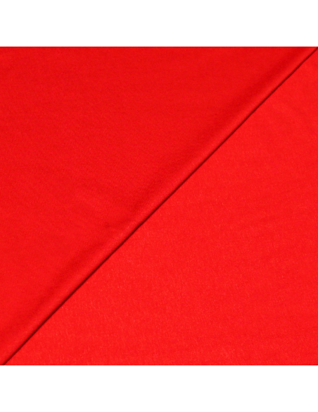 Jersey uni viscose & élasthanne - Rouge