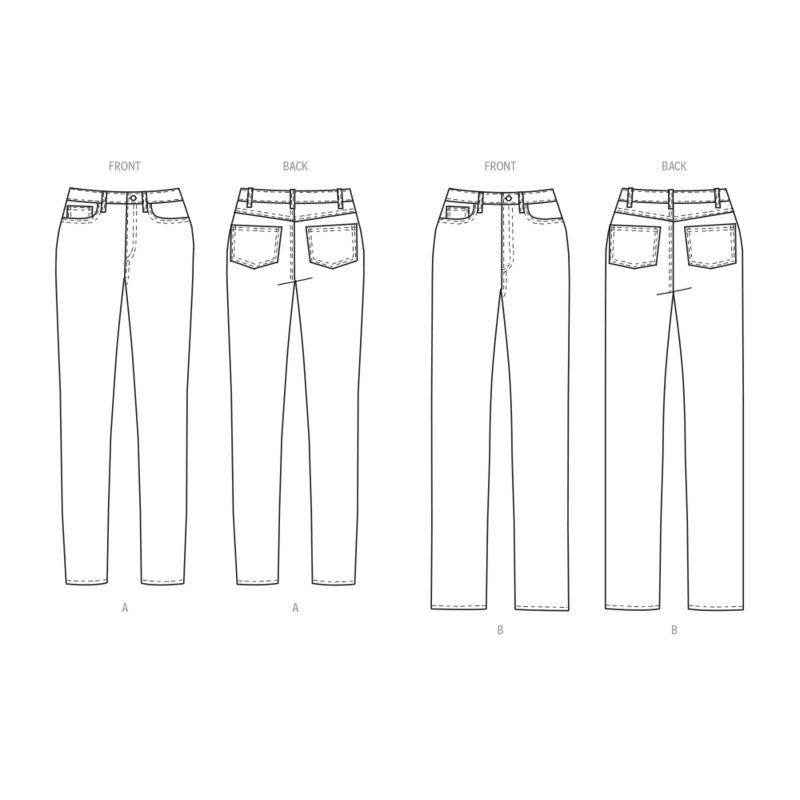 Patron Butterick 6912/W3 - Jean