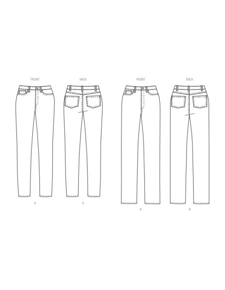 Patron Butterick 6912/W3 - Jean