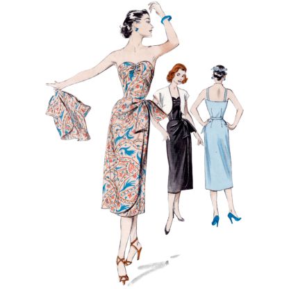 Patron Butterick 6923/F5 - Robe et veste boléro 2
