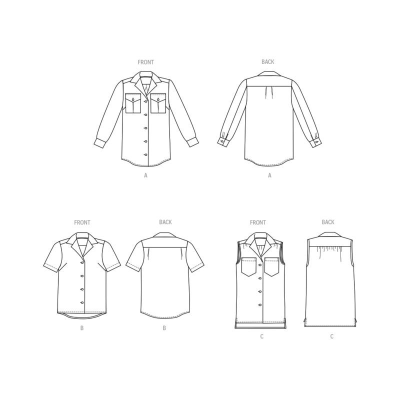 Patron Butterick 6924/F5 - Chemise