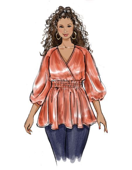 Patron Butterick 6931/W3 - Haut
