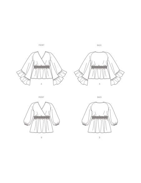 Patron Butterick 6931/W3 - Haut