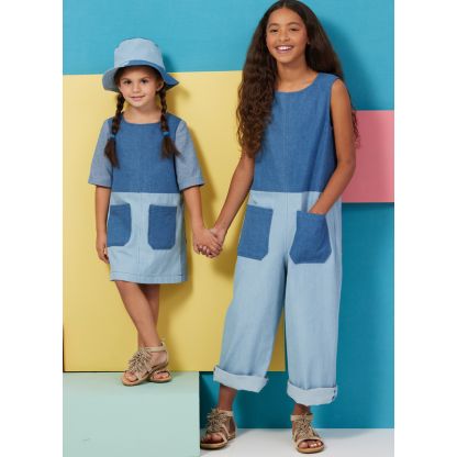 Patron Butterick 6937/CCE - Robe, barboteuse et chapeau 2