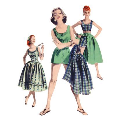 Patron Butterick 6939/F5 - Garde-robe de sport à quatre pièces 2