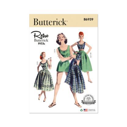 Patron Butterick 6939/F5 - Garde-robe de sport à quatre pièces