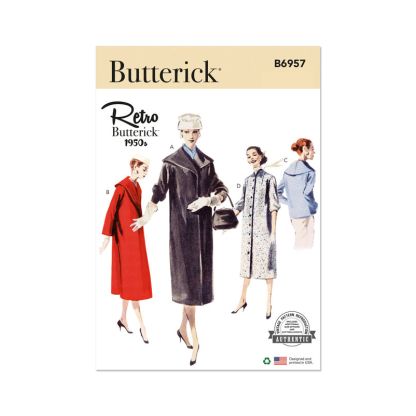 Patron Butterick 6957/U5 - Manteau ajusté