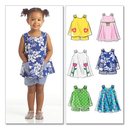 Patron McCall's 5416.CCB - Haut, robe et short 2