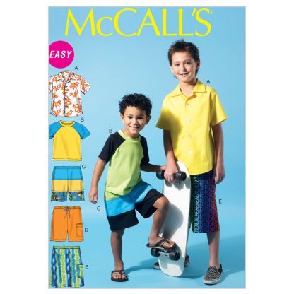 Patron McCall's 6548.CHJ - Chemise, haut et short