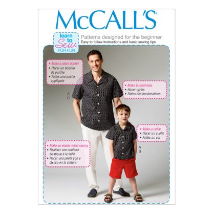 Patron McCall's 6972.KIDS - Chemise, short et pantalon