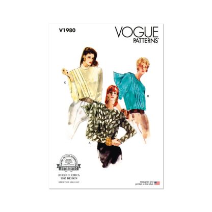 Patron Vogue 1980 Y5 - Chemisier