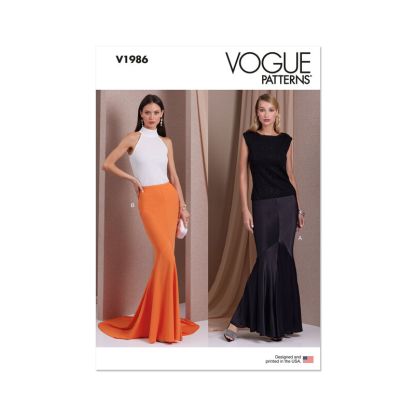 Patron Vogue 1986 Y5 - Jupes longues