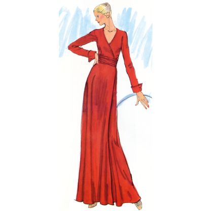 Patron Vogue 2000 H5 - Robe portefeuille 2