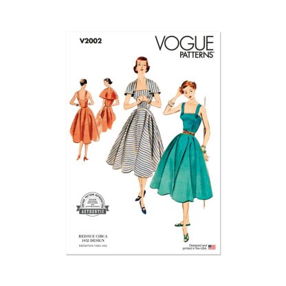 Patron Vogue 2002 Y5 - Robe et mini-cape