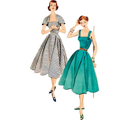 Patron Vogue 2002 Y5 - Robe et mini-cape 2